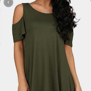 Cold Shoulder Tunic Top Dress